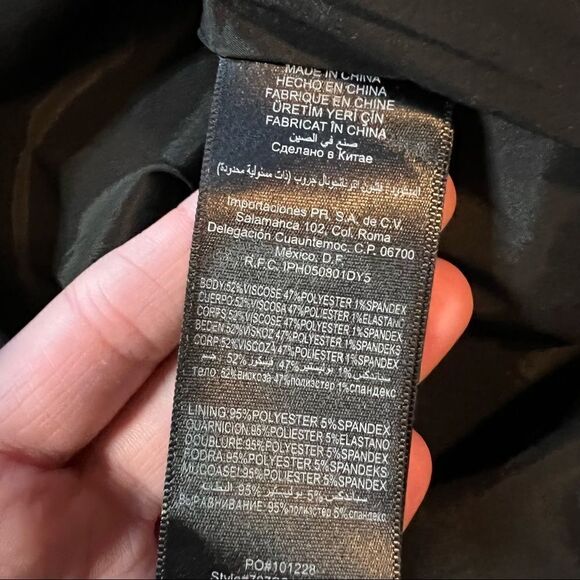 Bebe grey strapless dress with pockets! Size 8 - Picture 6 of 14